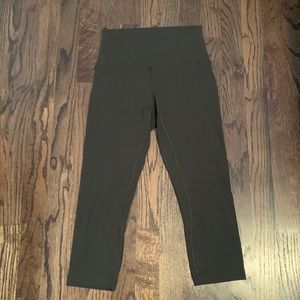 Lululemon align crop in army green